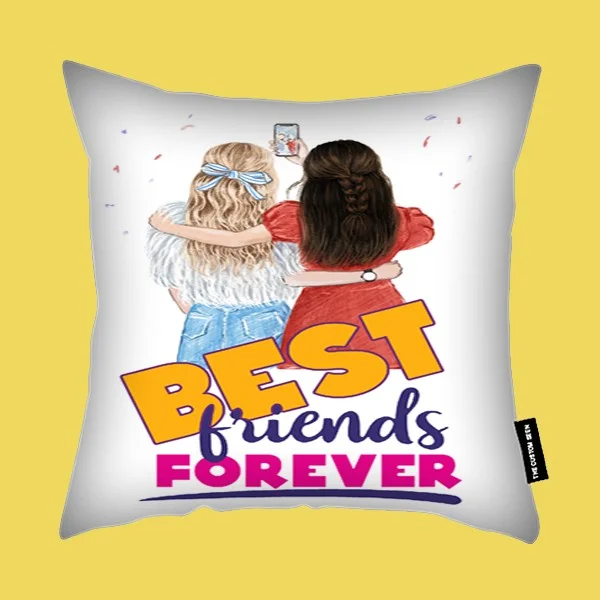 Custom Best Friends Pillows with Personalized Image, BFF Pillow